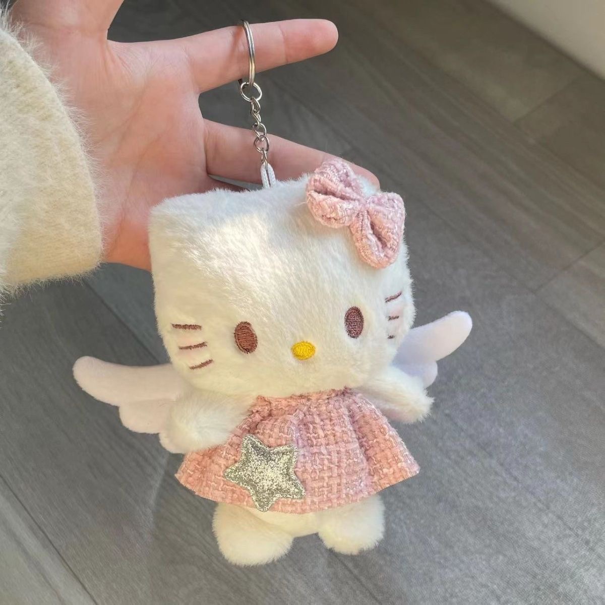 HELLO KITTY PINK DRESS CUTE DOLL PENDANT